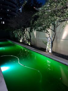 A photo of an 80-foot Hardie Backer fence repair project completed for David Alfi in Atascocita, TX by Mustang Fencing and Gates.