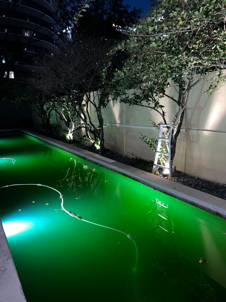 An 80’ Hardie Backer Fence Repair for David Alfi in Atascocita, TX. - Mustang Fencing and Gates A photo of an 80-foot Hardie Backer fence repair project completed for David Alfi in Atascocita, TX by Mustang Fencing and Gates.