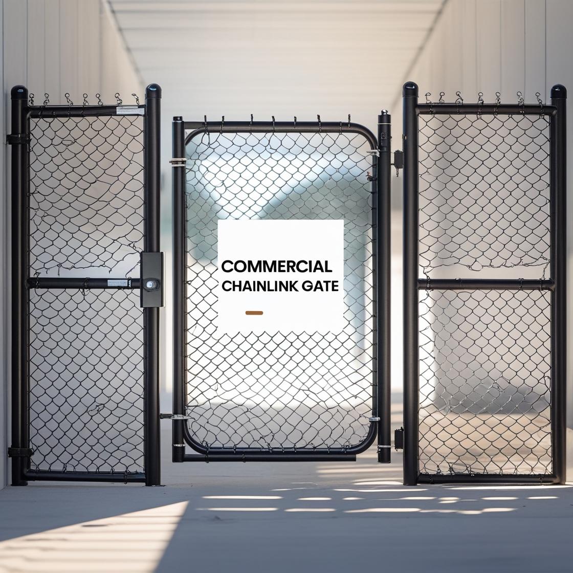Commercial Chain-Link Security Gate Houston TX
