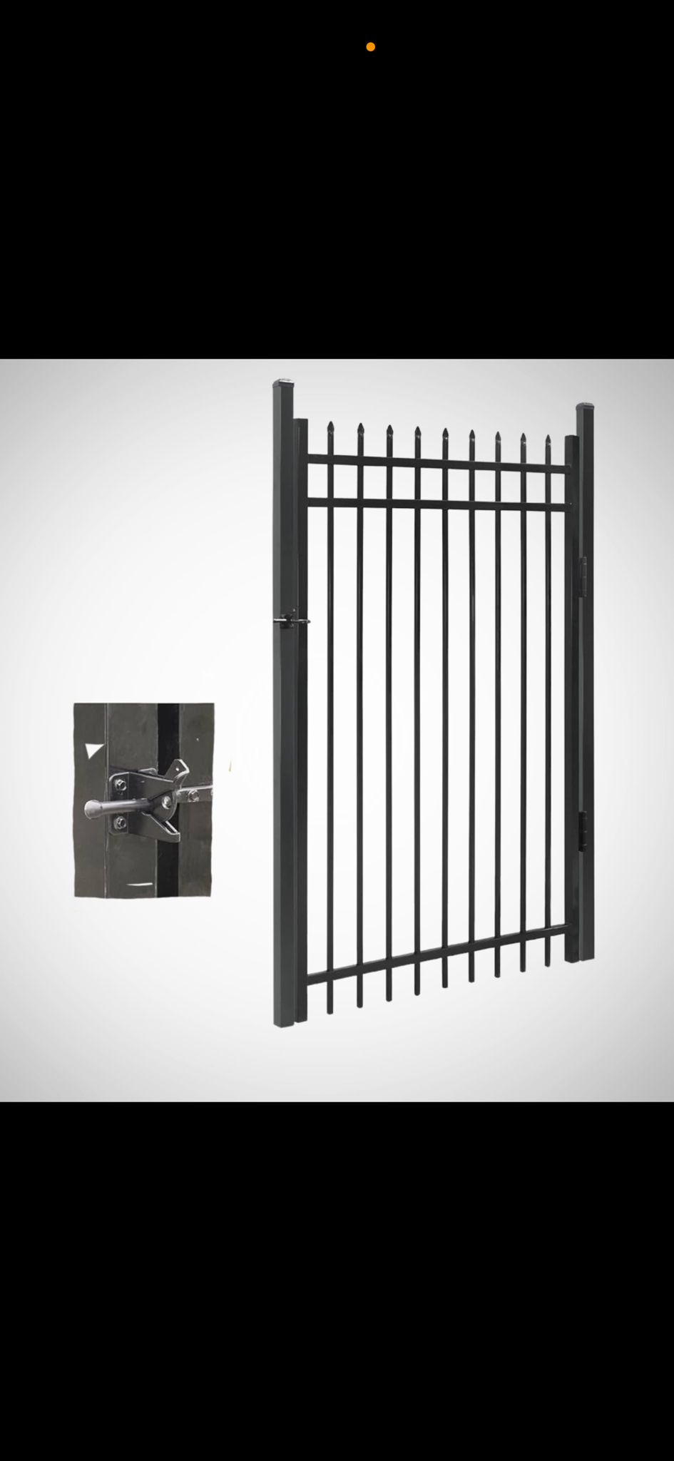 Black steel fence Houston TX