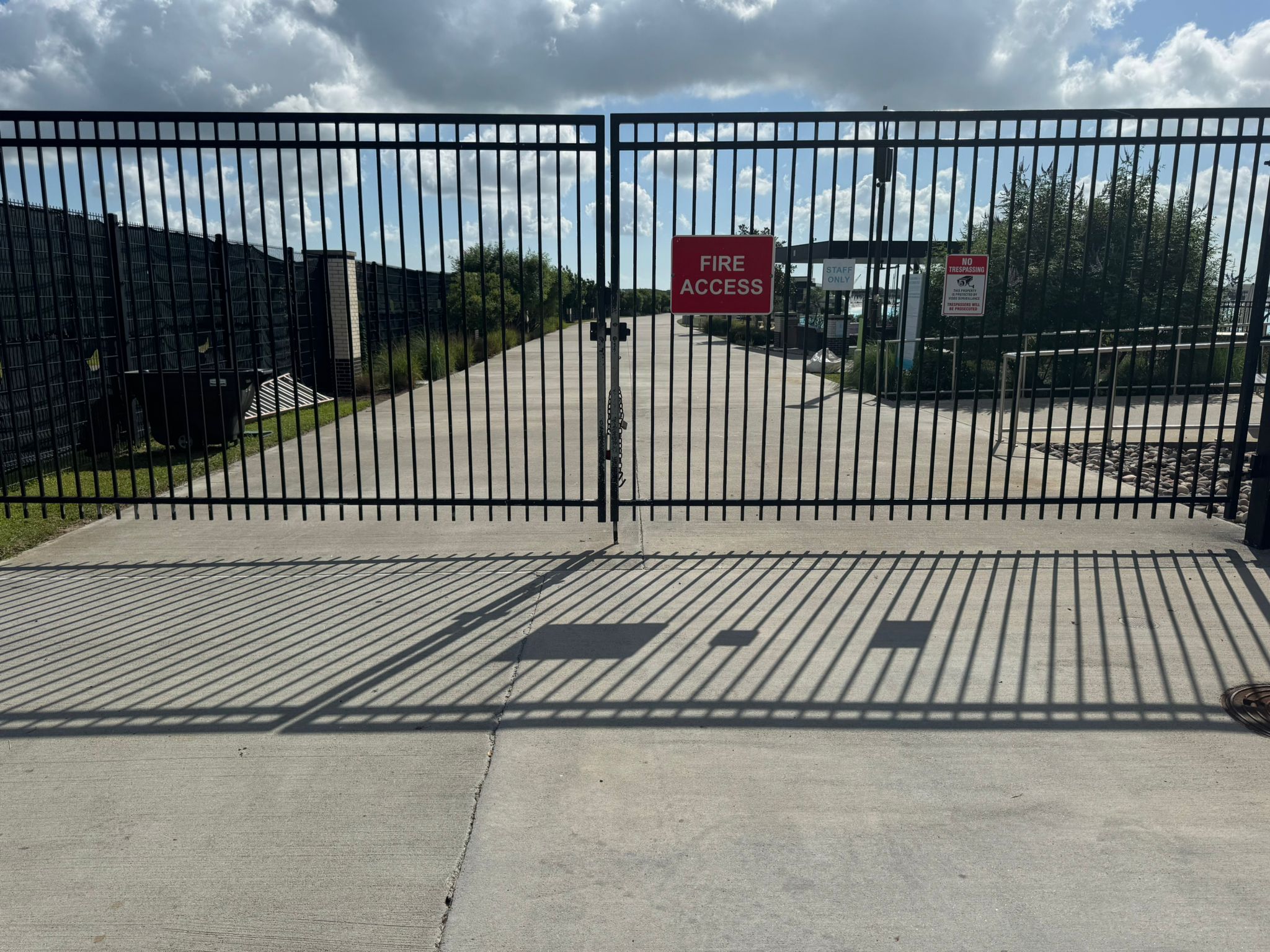 Industrial gate and fence access control in Houston, TX by Mustang Fencing and Gates