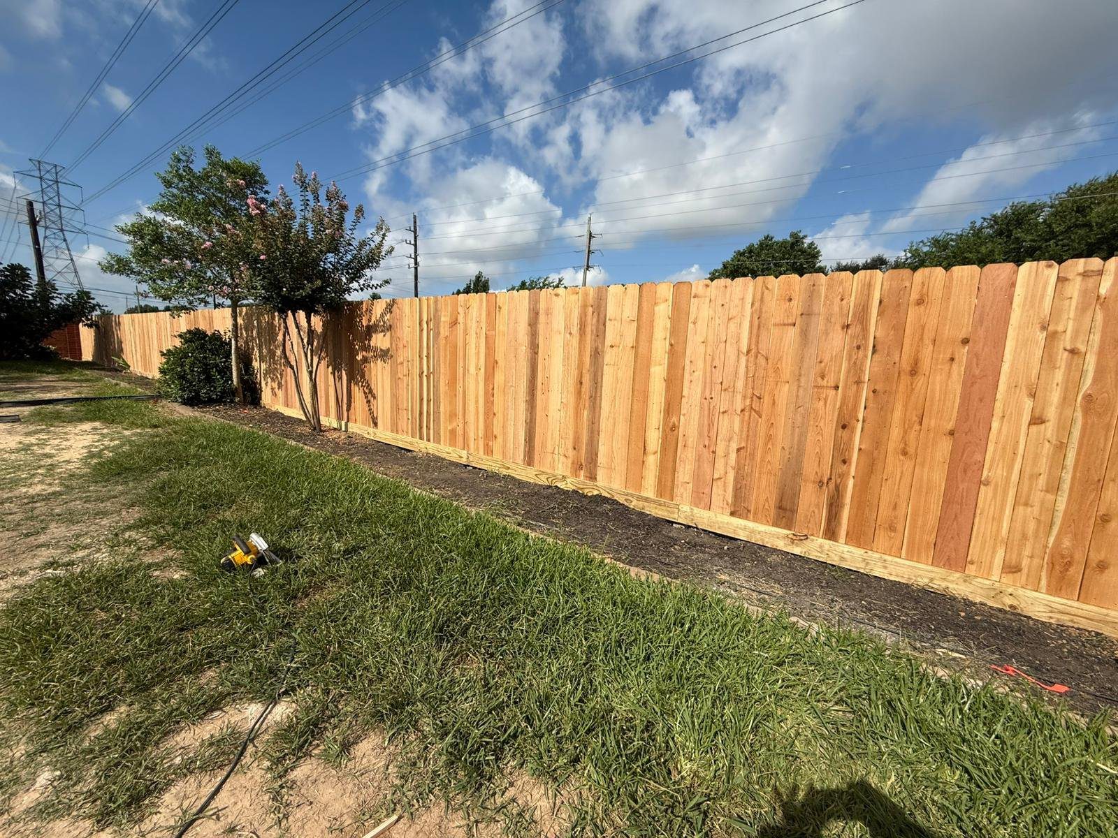 Houston cedar wood privacy fence installation residential fence company