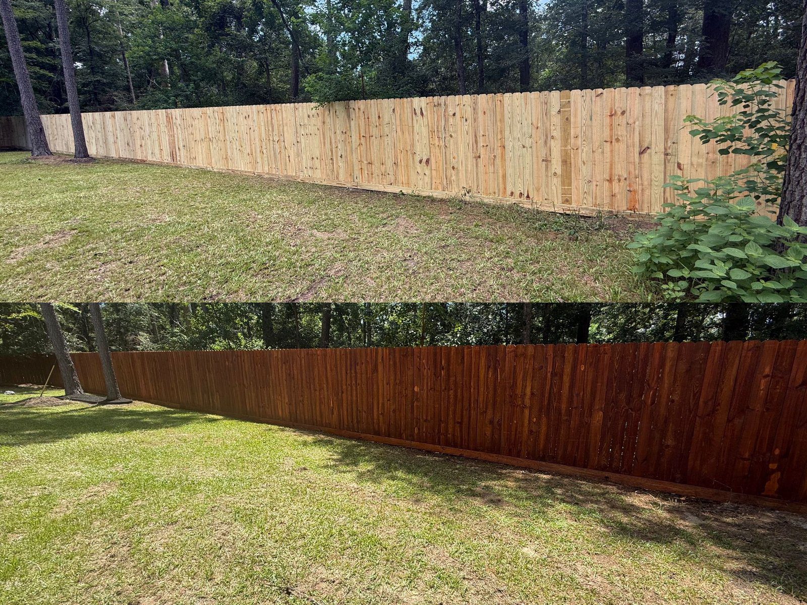 Houston wood privacy fence installation