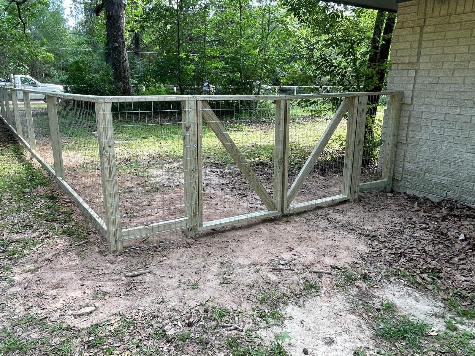 Wood gate installation Houston