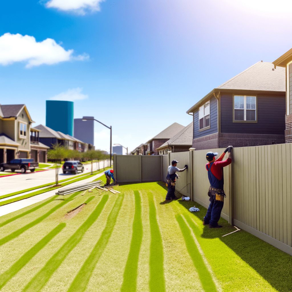 Secure Your Sanctuary: Mustang Fencing's Durable Vinyl Fence Installation in 77052