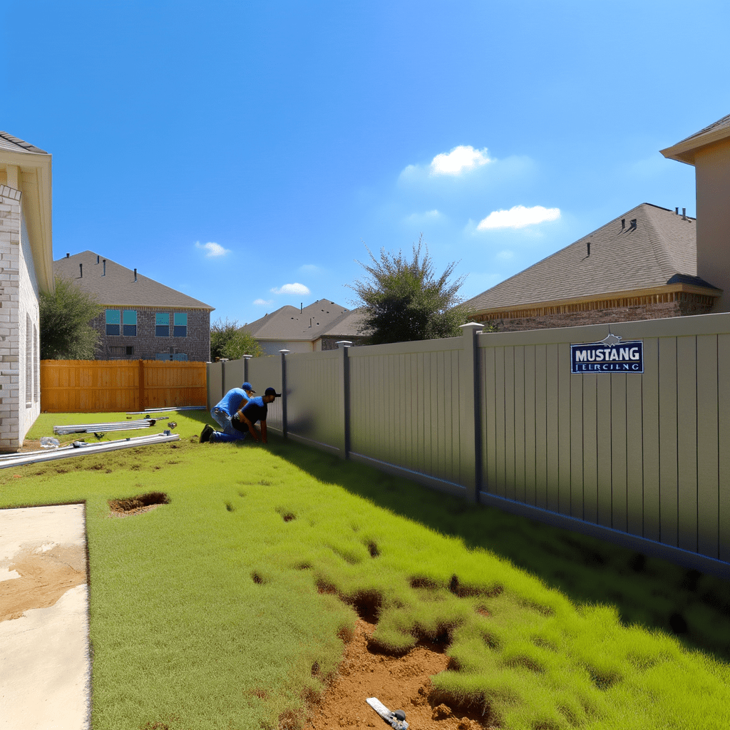 Secure Your Sanctuary: Mustang Fencing's Durable Vinyl Fence Installation in Pearland
