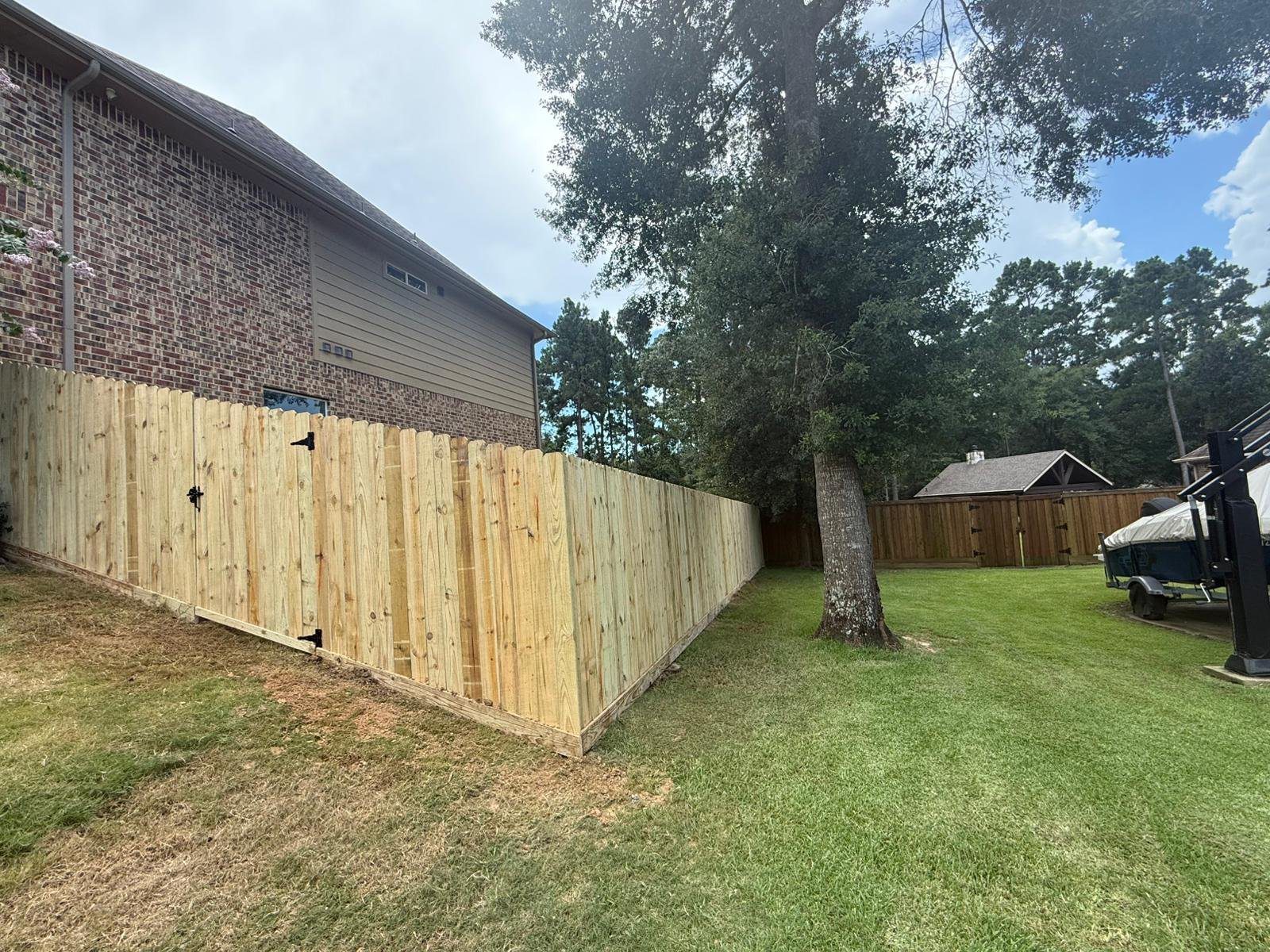 Pine Wood Fence Houston TX