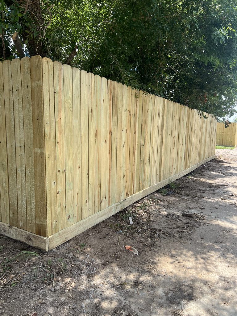 Wooden Fence in Houston Texas