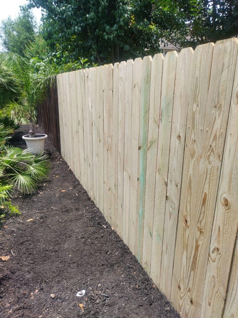 Wooden Fence in Houston Texas