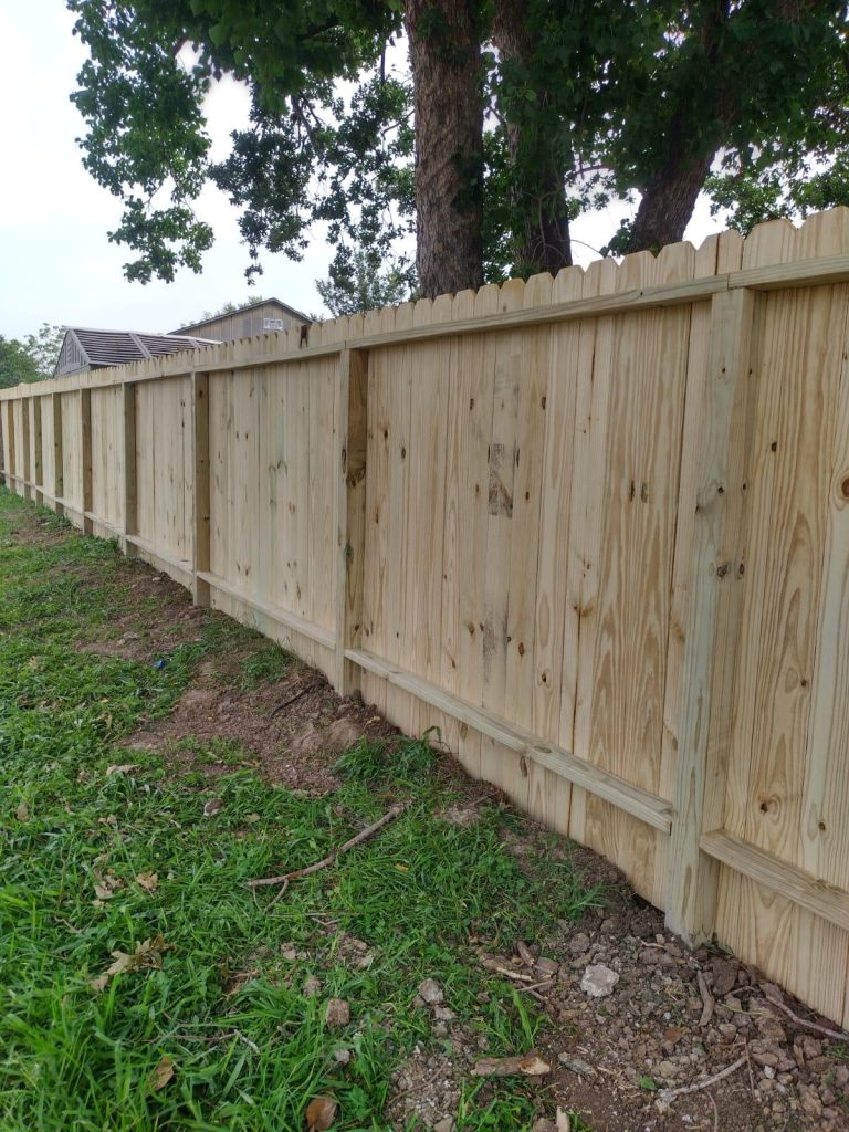 Wooden Fence in Houston Texas