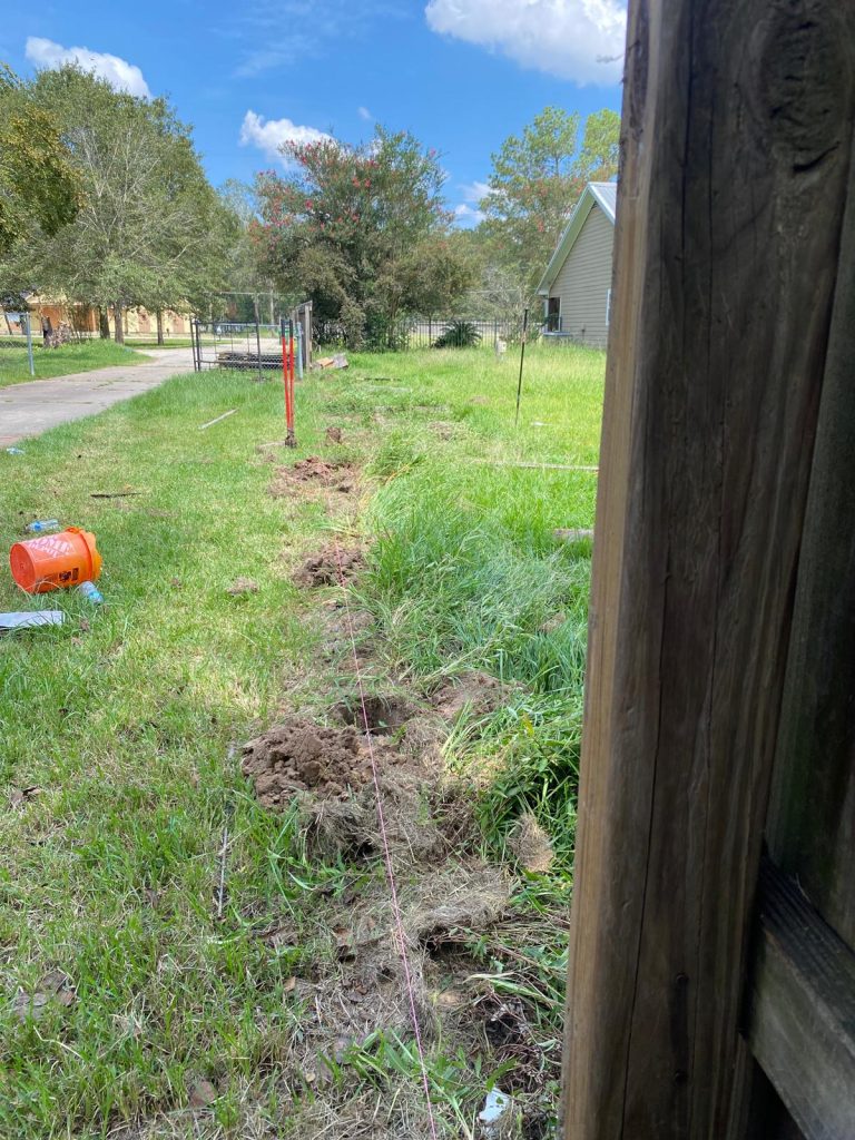 Transforming Sean Cowan’s Property with a 77’ Pine Fence in Rosenberg Texas